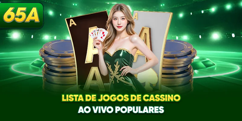 Lista de jogos de cassino ao vivo populares